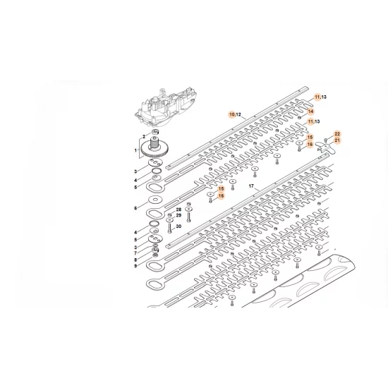 STIHL  Zestaw urządzenia tnącego 450 mm / 18" 4818 710 5902